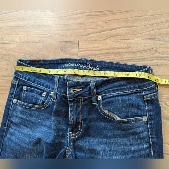 American Eagle Outfitters Dark Blue Boot Cut Jeans - Picture 10 of 11